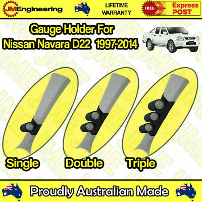 Gauge Holder Pillar Gauge Pod For Nissan Navara D22 1997-2014 52mm 60mm • $54