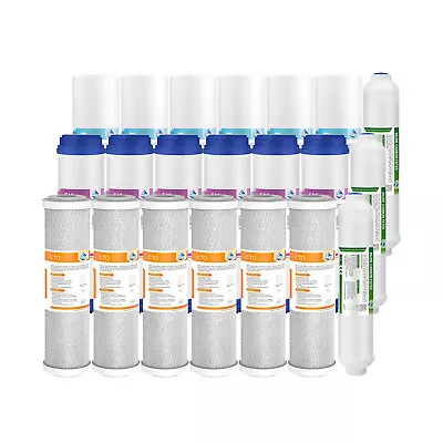 5-Stage Reverse Osmosis Home Water Filter Replacement Cartridges 1/2/3-Years Set • $22.03