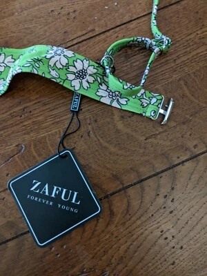 $8.24 • Buy ZAFUL Womens Underwire Bikini Floral V-Wired High Leg Two Piece Bikini Set