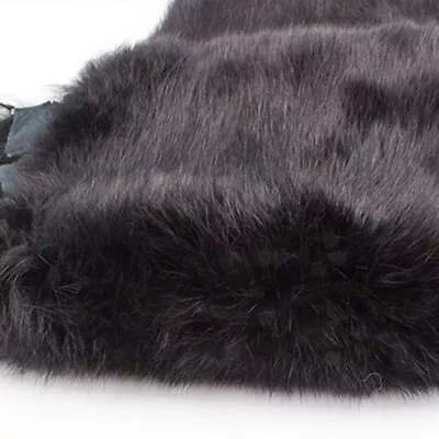 Natural Real Rabbit Fur Pelt Fluffy Tanned Leather Apparel Sewing DIY Fabric US • $9.49