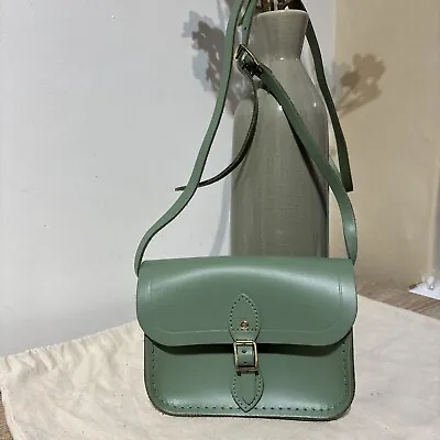 Cambridge Satchel Co The Mini Traveller Magnetic Green Crossbody Bag • £52