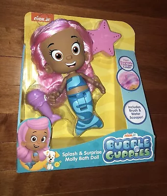 Bubble Guppies Splash & Surprise Molly Bath Doll Toy New Free Shipping • $28.50