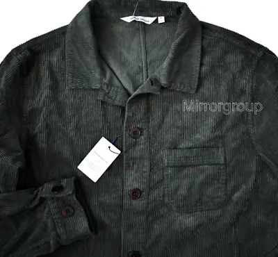 $115 • Buy New PETER MILLAR CROWN Olive Cotton Blend CORDUROY CHORE Coat Jacket L