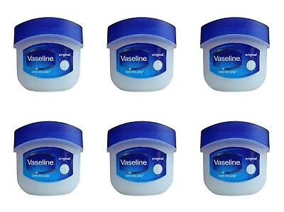 6 Pack Mini Vaseline Petroleum Jelly Lip Balm Travel Size 5.5G. EXP. DATE: 09/25 • $7.49