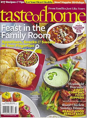 Taste Of Home Magazine Feb Mar 2012 Appetizers Snacks Sweets Recipes And Tips • $8.99