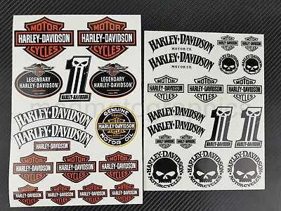 $17.02 • Buy Harley Softail Dyna Sportster Motorcycle Sticker V-rod Touring Stickers Iron