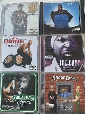 Hiphop/rap CD Lot Of 13: 50 Cent Snoop Dog Obie Trice Eazy E Tupac Ice Cube • $59.99