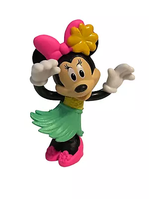 NEW Disney Minnie Mouse Friends Hula Skirt Dress PVC Figure Cake Topper 2 1/2  • $6.95