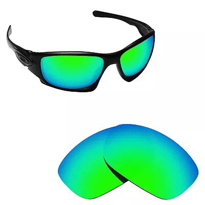 Hawkry Polarized Replacement Lenses For-Oakley Ten Sunglass Emerald Green Mirror • £11.98