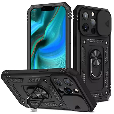 For IPhone 15 14 13 12 11 Pro Max SE 8 XS Case Shockproof Rugged Ring Full Cover • $13.99