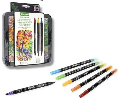 CRAYOLA Signature 16 Adult Marker Set For Drawing Colouring And Painting 2sided • £16.99