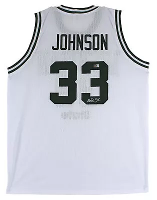 Michigan State Magic Johnson Authentic Signed White Jersey BAS Witnessed • $139.99