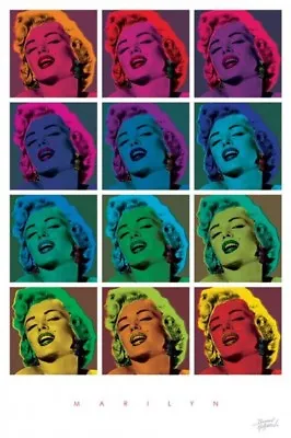 Poster Marilyn Monroe Pop Art Photo By Bernard Of Hollywood  • $6.95