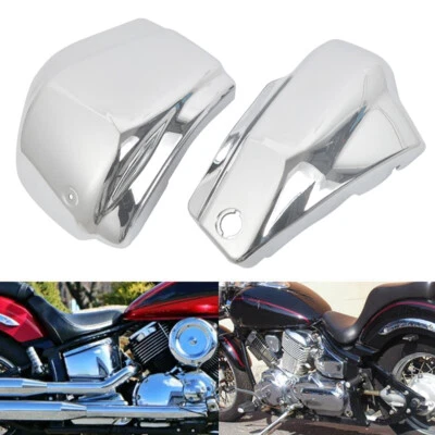 $59.99 • Buy Chrome Battery Side Fairing Covers For Yamaha Vstar XVS1100 Classic Custom 99-11