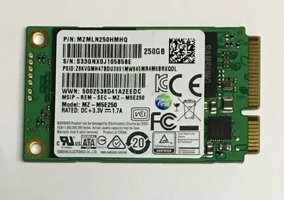 250GB SSD Samsung MSATA 850 EVO 3D V-NAND MZMLN250 MZ-M5E250 Solid State Drive • $26.99