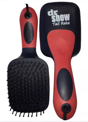 Dr Show Horse Mane & Wide Tail Rake Brush Heavy Duty • $17.91