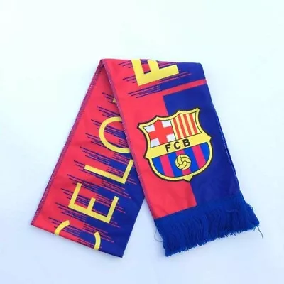 Barcelona Fan Scarf/ FCB Barcelona Soccer Scarf/Banner Bufanda • $12.99