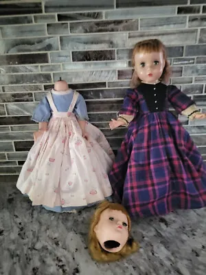  TWO MADAME ALEXANDER Vintage 14  Little Women  Jo  And Amy 1950s Doll • $80