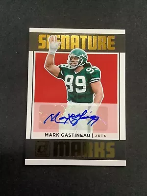 2018 Panini Donruss Mark Gastineau Signature Marks Autograph Jets #sm-mg • $17.89