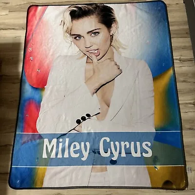 Miley Cyrus Throw Blanket 58”x48” Thick Plush Fast Shipping  • $49.99