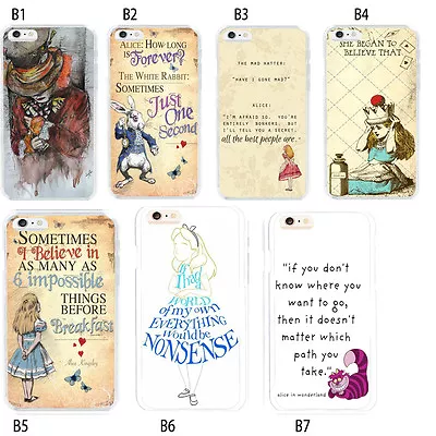 $8.79 • Buy Alice In Wonderland Mad Hatter Quotes Shockproof TPU Case For IPhone 7 12 13 14