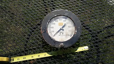 Vintage Large Pressure Gauge Steam Engine Locomotive Nautical... • $20