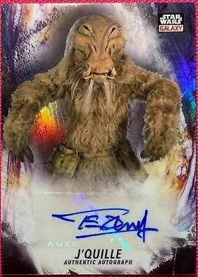 £14.69 • Buy 2021 Star Wars Chrome Galaxy, Tim Dry (J’Quille) Autograph Card GA-TD