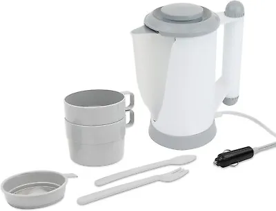 New 12v TravelingCampingFestival Motorhome In Car Travel Kettle & Accessories • £14.99