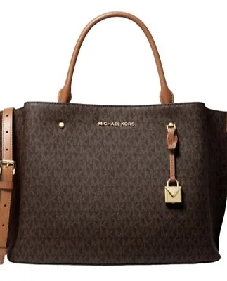 MICHAEL MICHAEL KORS Signature Arielle Large Satchel - New With Defects • $119.40