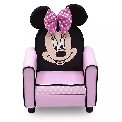 Disney Minnie Mouse Figural Upholstered Kids Chair New Furniture Gift • $117.99