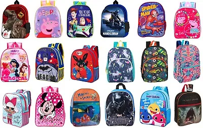 Boys Girls Kids Backpack Official Character Rucksack Junior Toddlers School Bag • £9.99