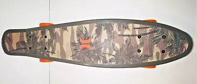 HURLEY 22  Mini CRUISER SKATEBOARD  Camo Palm Tree Design Skate Board • $31.46