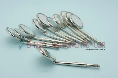 Pack Of 12 Dental Magnifying Mouth Mirror #5 Cone Socket Diagnostic Instruments  • $19.98