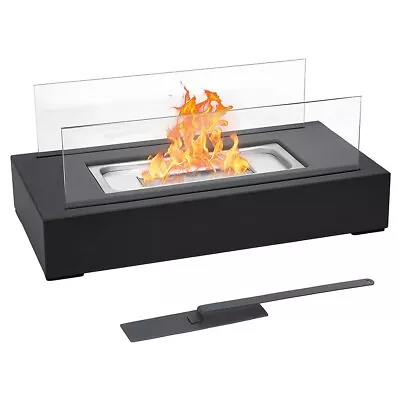 Tabletop Ethanol Fireplace Fire Bowls Pot Windproof Clean Burning Rectangular • $71.99