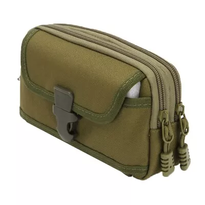 Men's Tactical Molle Pouch Belt Waist Bag Cell Phone Pouch Waterproof EDC Bag UK • £7.28