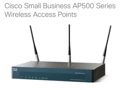 $110.54 • Buy Cisco Small Business Pro AP500 Dual Band Single Radio Access Point AP541N-N-K9