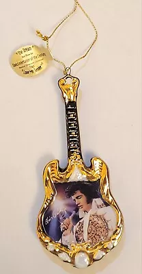 The Dream Elvis Presley Musical Guitar Ornament Entertainer Of The Century Set 2 • $15