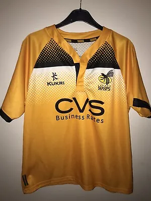 MENS London Wasps Rugby Shirt 2013 2014 Kukri Size XXL 2XL FANTASTIC Condition • £29.99
