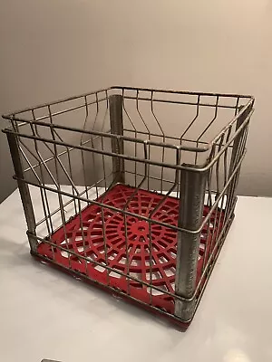 Old Vintage Metal Plastic Hawtho Mellody Milk Dairy Beverage Crate Carrier • $19.95