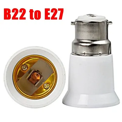 2pc Bayonet Bc B22 To Es E27 Screw Light Bulb Adaptor Fitting Converter Screw • $8.68