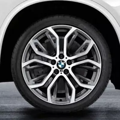 BMW OEM E70 F15 X5 E71 X6 Y Spoke Style 375 21  Gloss Turned Performance Rims • $7872.49