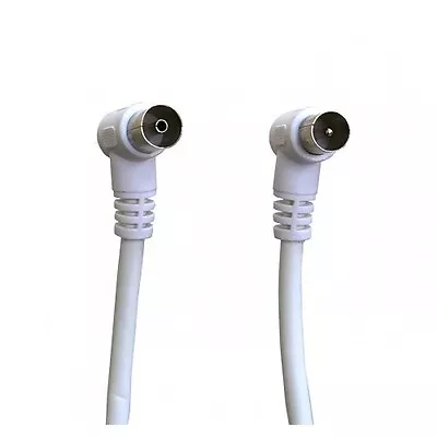 £3.75 • Buy Auline® 3m White TV Aerial Cable - 90 Degree Right Angle Female Male Coax Plug