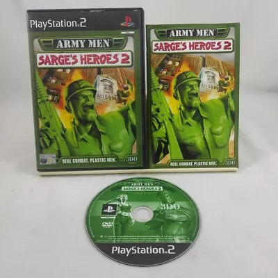 ARMY MEN SARGE'S HEROES 2 PlayStation 2 PS2 Game With Manual • £8.90