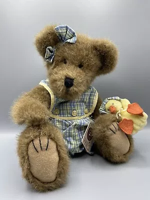 Boyds Bears Macy Sunbeary  #911952 Overall Bear With Small Duck • $22.74