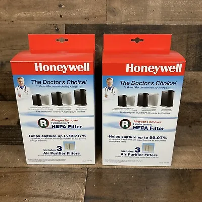 £72.09 • Buy Honeywell HRF-R3 Filter R True HEPA Replacement Filter (Pack Of 3) -Lot Of 2