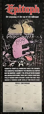 EPITAPH Records 13x36 Record Store Promo Poster 1999 Calendar Pop Hardcore PUNK • $39.99