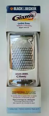 NOS Black & Decker Gizmo Cordless Rechargeable Cheese Chocolate Vegetable Grater • $28.85