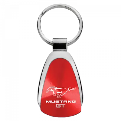 Ford Mustang GT Red Teardrop Authentic Logo Key Chain Fob Ring Official Licensed • $15.95