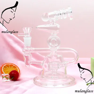 Toro 9'' Clear Color Recycler Glass Water Pipe Matrix Perc Tobacco Smoking Pipes • $59.99