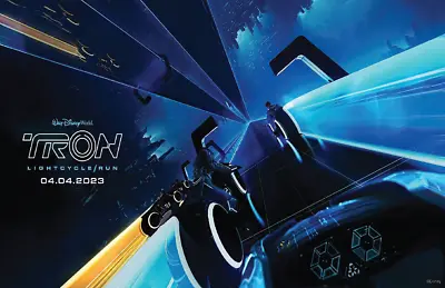 Tron LightCycle Run Opening Day Poster Walt Disney World WDW Magic Kingdom • $29.99